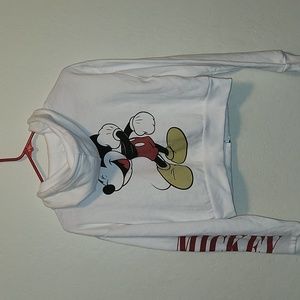 Mickey Mouse White Crop Jacket